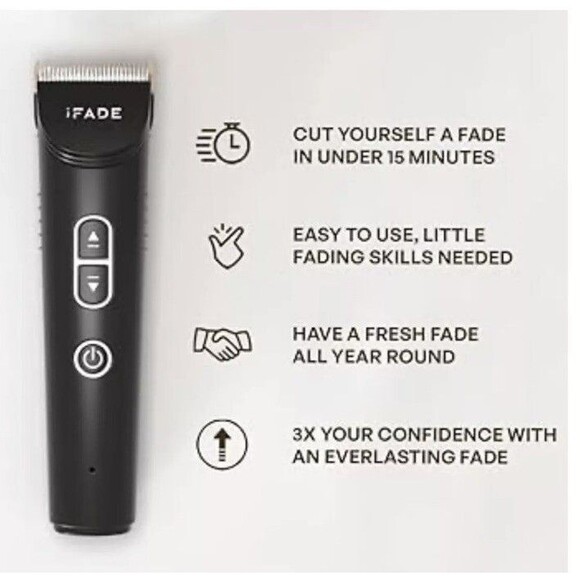 NEW IFADE the Professional Fading Hair Clipper Men's Black Auto-Fading Button A - Picture 3 of 12